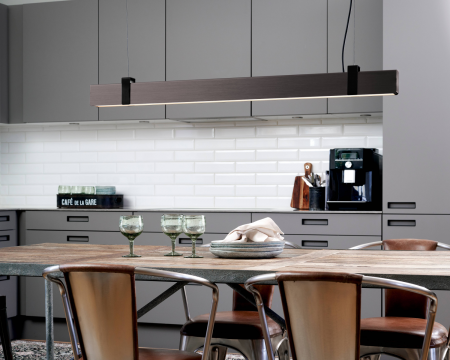 Nordlux Lilt moderne Pendelleuchte Dunkel Grau Stahl angenehmes warmweiß minimalistisches Design